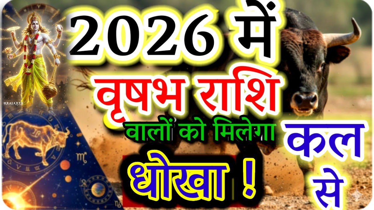 Vrishabh Rashi 2026: Why You Need to Be Careful from Tomorrow! | Taurus Yearly Prediction