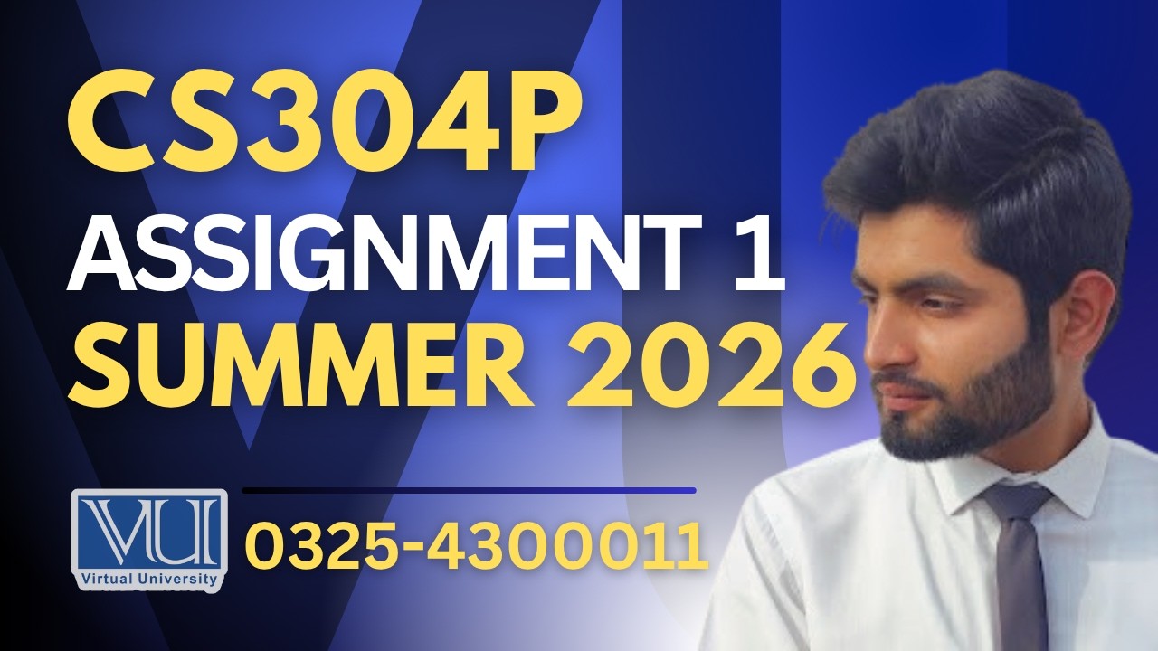 CS304P assignment 1 solution 2026 | CS304P assignment 1 solution Summer 2026