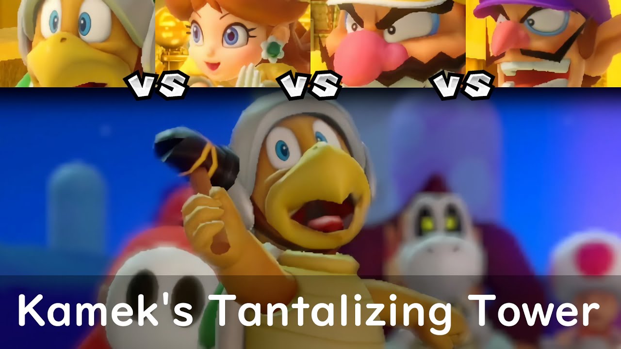 Super Mario Party Hammer Bro vs Daisy vs Wario vs Waluigi #7