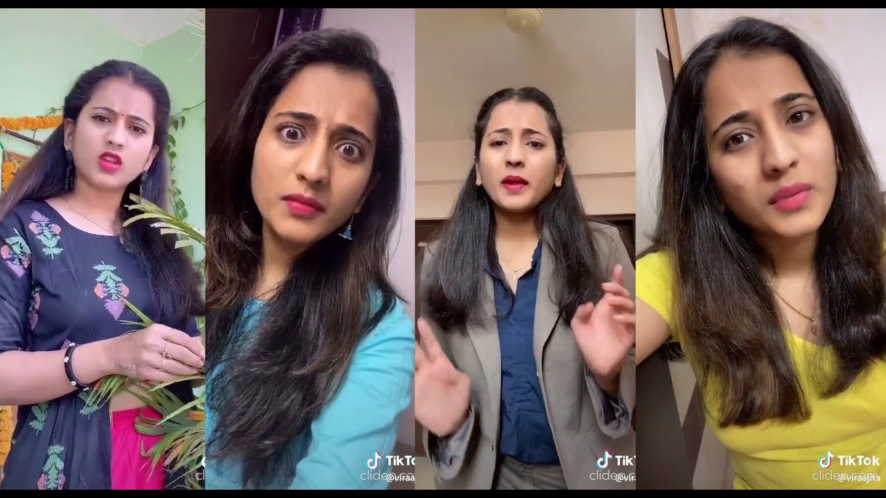Beautiful Girl Virajitha sharma Comedy TikTok Video Collection│Part2