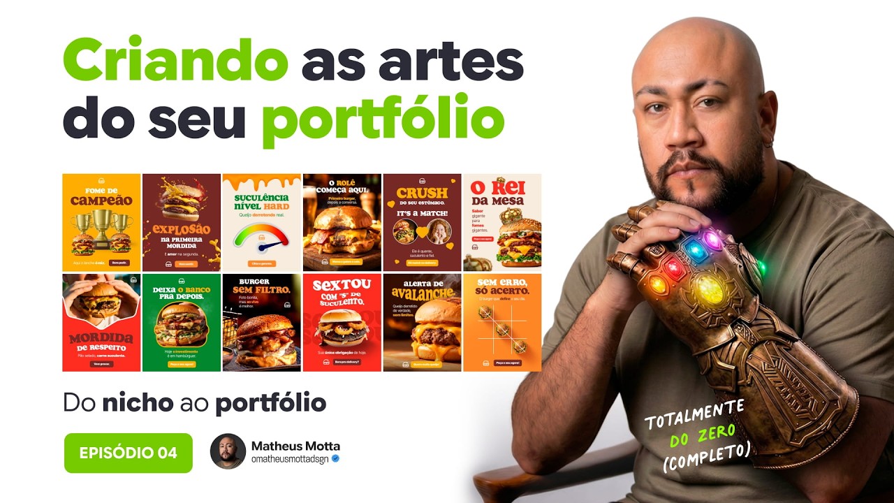 Criando as artes do seu portfólio do zero