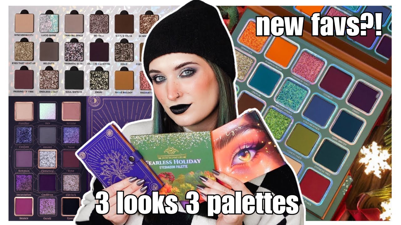 3 Looks 3 Palettes!! | Spellcraft, Fearless Holiday, Light In Your Eyes