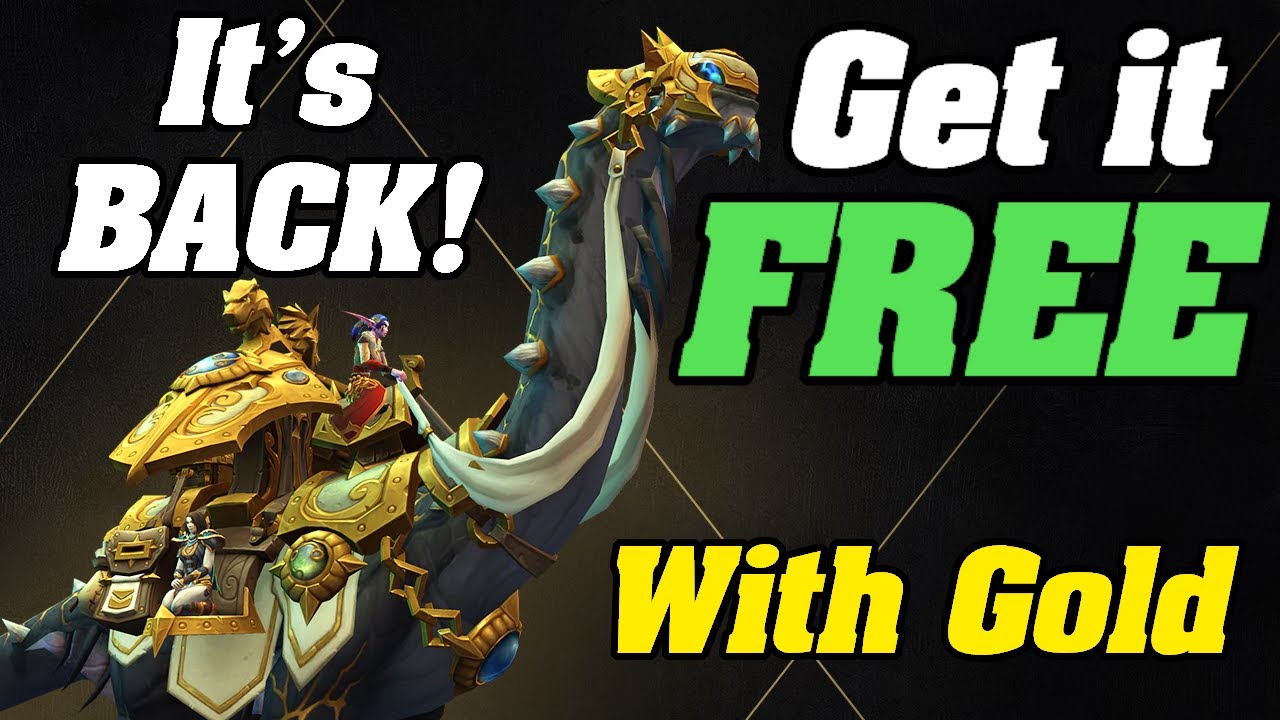 Маунт с аукциона ВЕРНУЛСЯ! Получите его БЕСПЛАТНО за золото! World of Warcraft
