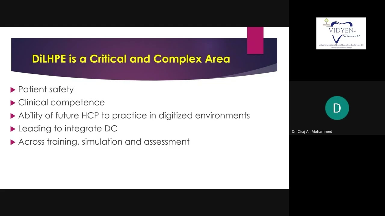 “Digital Leadership in Health Professions Education: Beyond LMS and Tool Kits @ VIDYEN 3.0