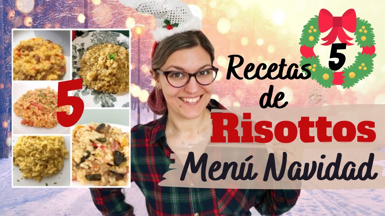 5 RECETAS FÁCILES DE RISOTTO *Ideas RECETAS NAVIDEÑAS* Menú NAVIDAD Fácil y Barato