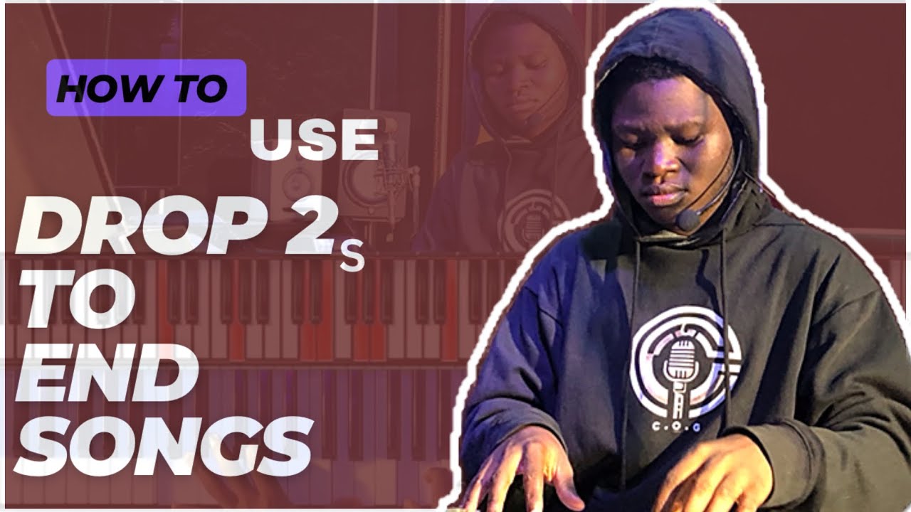 PIANO TUTORIAL || ADVANCED DROP TWO APPLICATION || HOW TO END SONGS WITH DROP 2