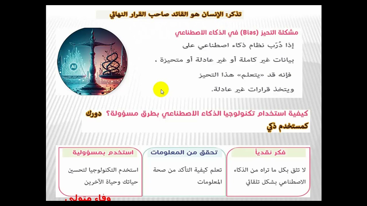  الصف الثاني الاعدادي ict الترم الثاني #درس الثالت الذكاء الاصطناعي حولنا فى كل مكان مع حل اسئله2026