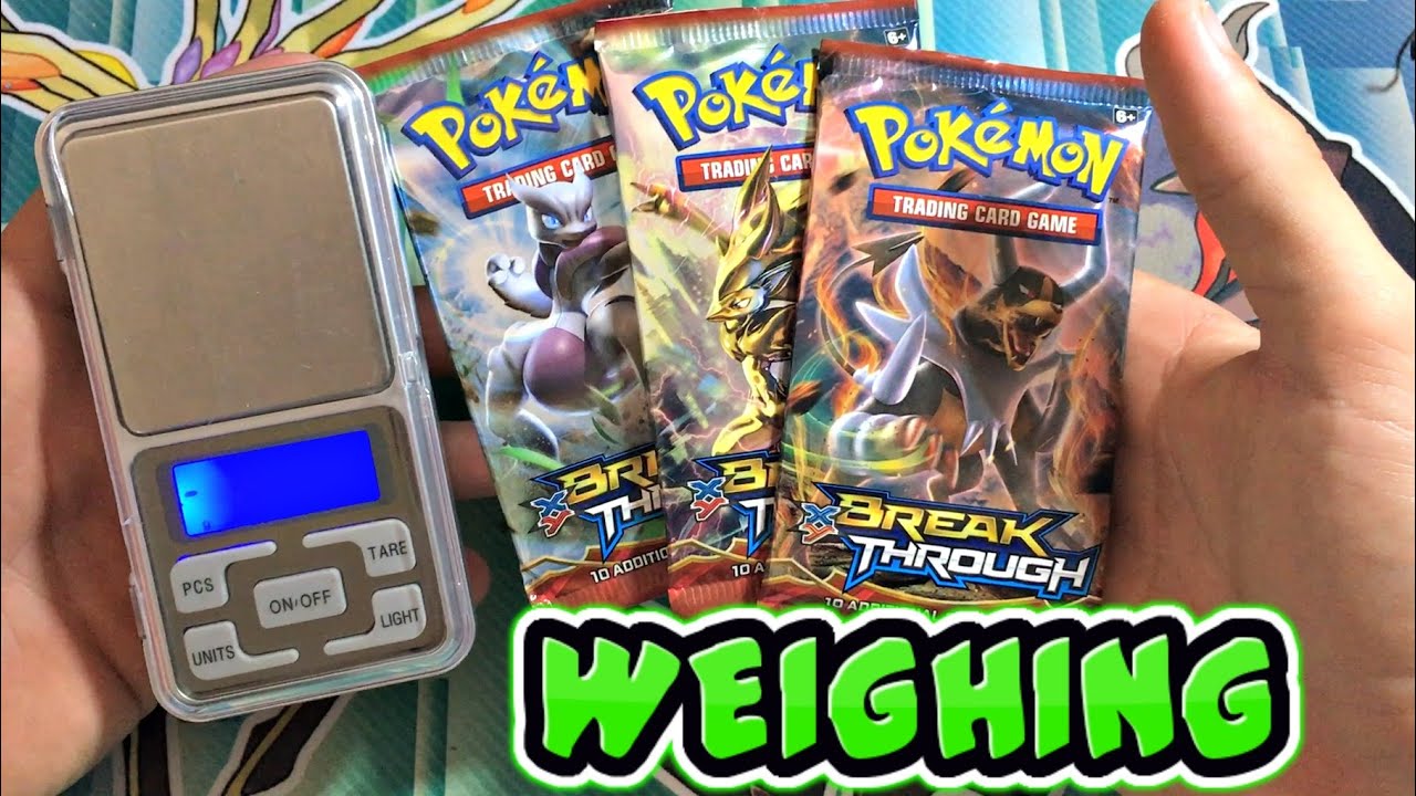 WEIGHING POKEMON BREAKTHROUGH PACKS!!!