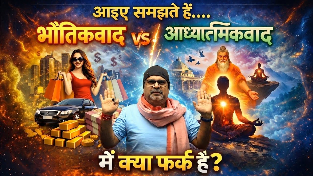 आइए समझते हैं....भौतिकवाद और आध्यात्मिकवाद में फर्क क्या है? | Why Is spirituality important to us?