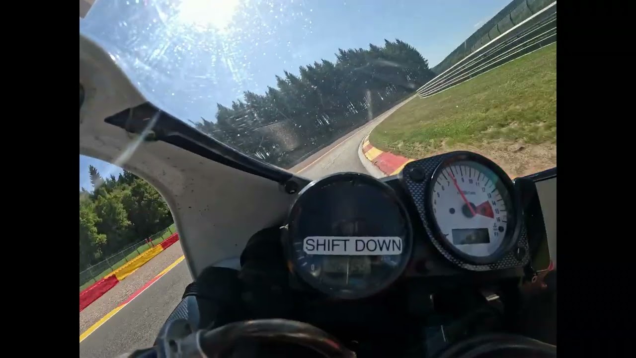 Bikers Festival Spa Francochamps on board  Suzuki GSXR 750 srad 1998