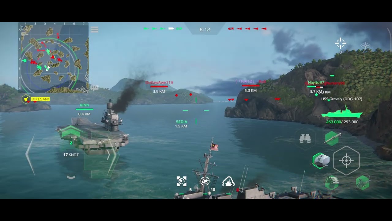 MODERN WARSHIP USS GRAVELY (DDG-107) FIGHT UNTIL DIE#gameshow #modernwarships #modernwarshipsgame