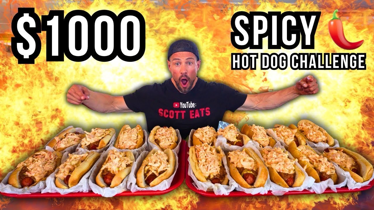 ЧЕЛЛЕНДЖ ОСТРОГО ХОТ-ДОГА ЗА 1000 ДОЛЛАРОВ 🌭🔥 | Чили с перцем «Призрачный перец» и салат «Каролин...