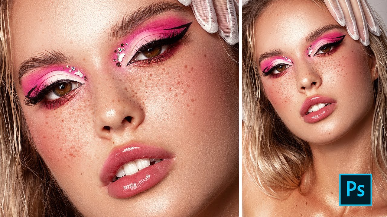 High End Professional Retouch - Realistic Freckles Photoshop Tutorial