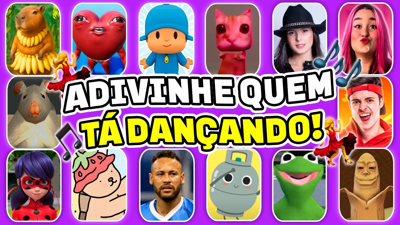 ADIVINHE QUEM TÁ DANÇANDO! 🎵 Pocoyo, Ay Mi Gatito Miau Miau, Emilly, Ana Castela, Enaldinho, Ó U Gás