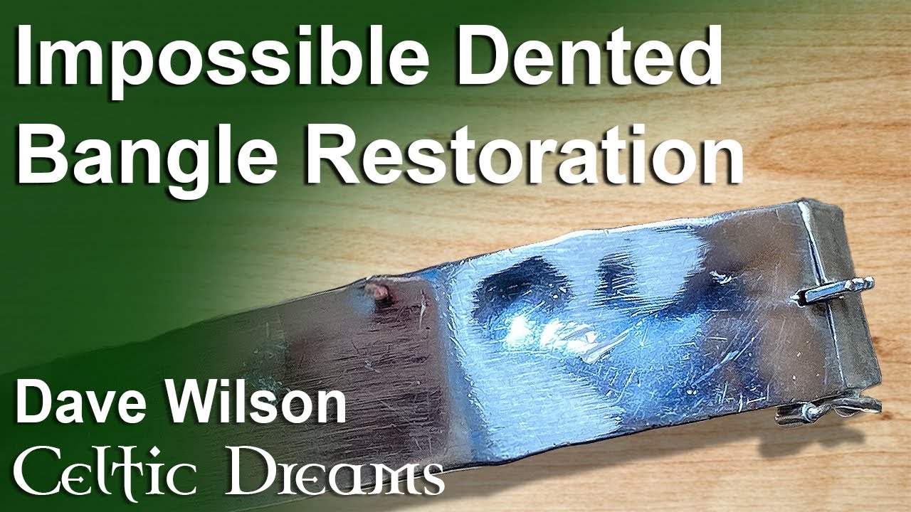 Impossible dented silver bangle sentimental restoration
