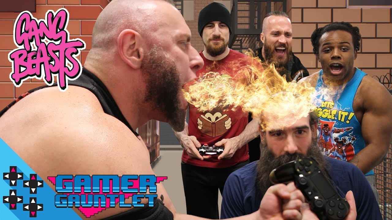 GANG BEASTS BATTLE ROYAL Pt. 4 - ENGLISH v. HARPER v. KONNOR v. KANELLIS - Gamer Gauntlet