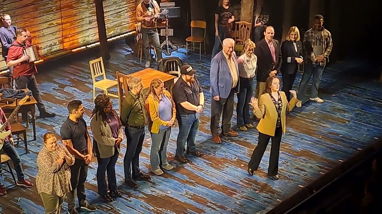 Come From Away Curtain Call Leicester Curve with Speech 09.03.2024 from circle