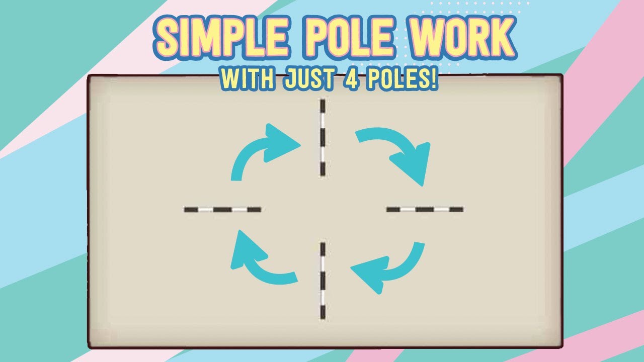 Simple pole work exercise with just four poles!