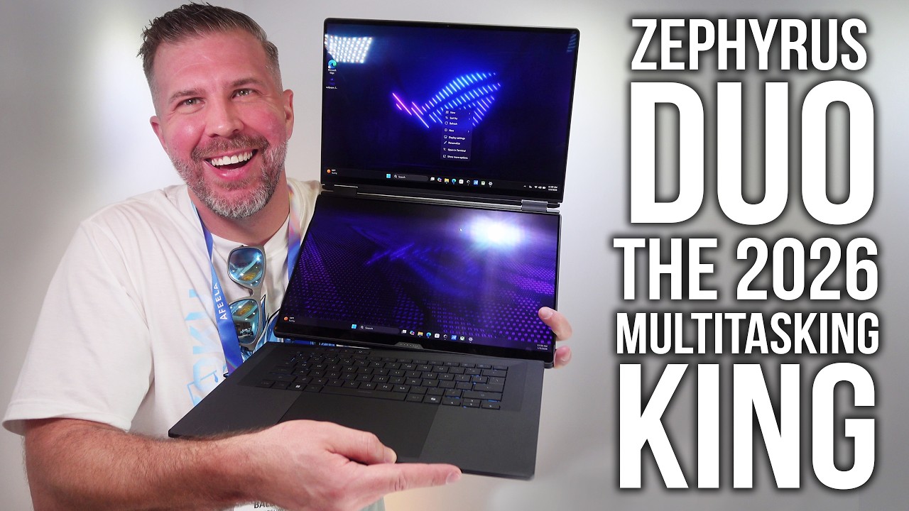 Ноутбук Zephyrus DUO 2026 — король многозадачности! RTX 5090 + Intel Core Ultra X9 388H на 2 Nano
