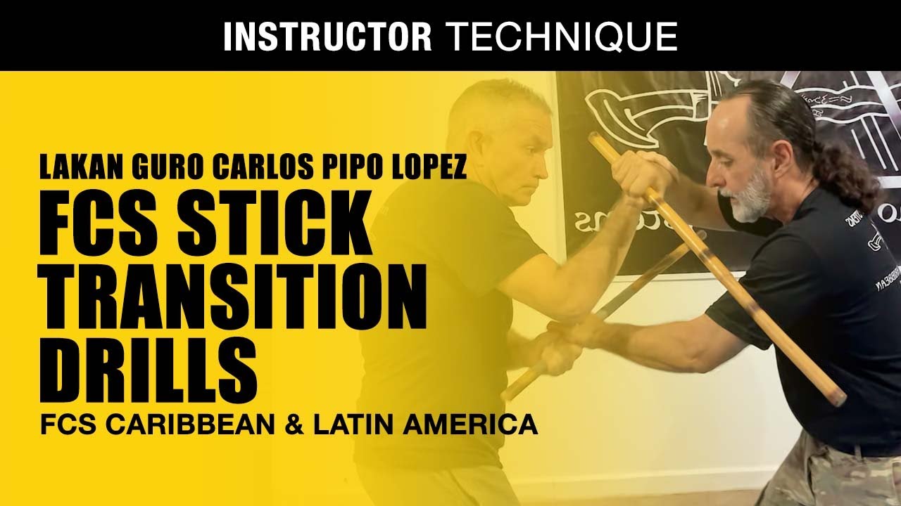 FCS STICK TRANSITION DRILLS in Filipino Martial Arts | LG Carlos Pipo Lopez | FCS KALI | ESKRIMA