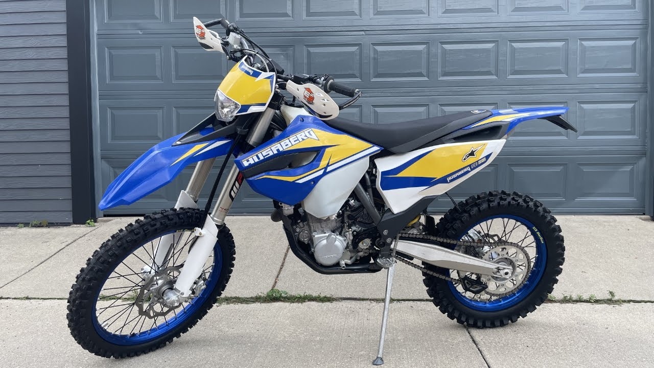 Husaberg FE 501 COLD START & WALKAROUND