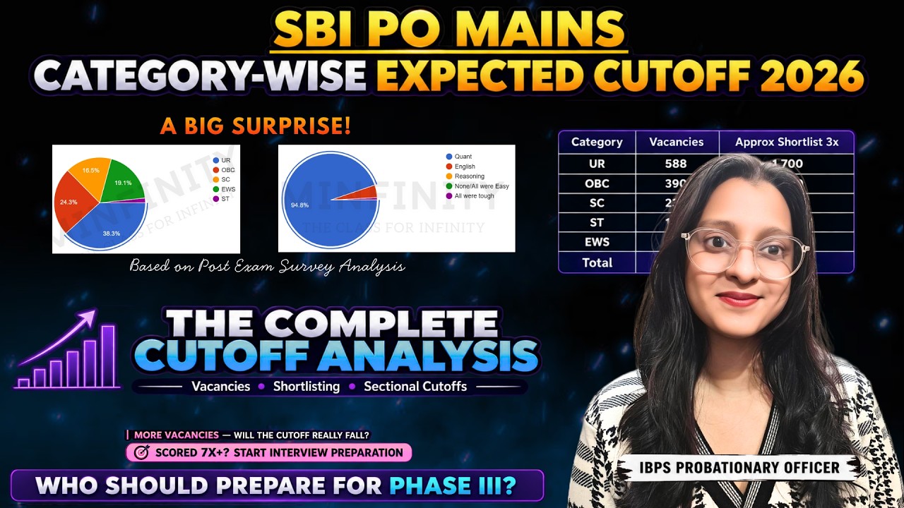 SBI PO Mains Expected Cutoff 2026 #banking #sbipo