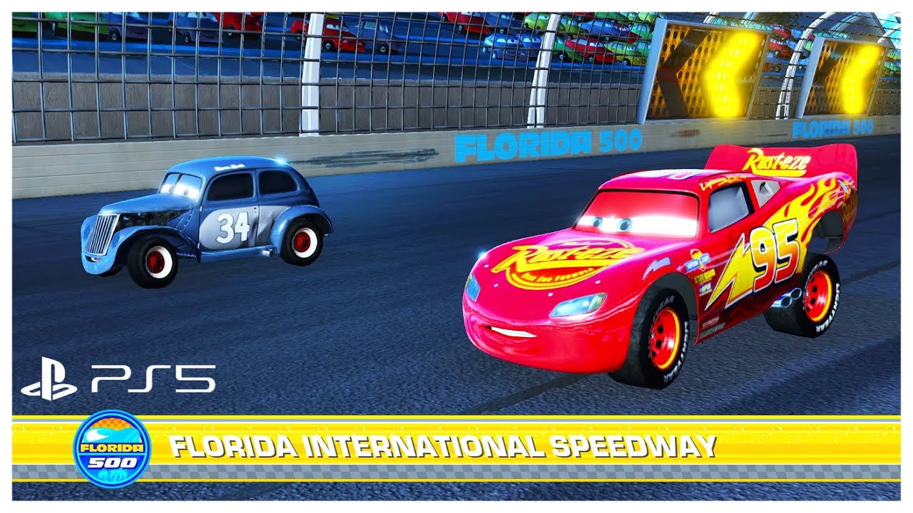 Cars 3 Driven To Win | Lightning McQueen - Battle Race | Florida International Speedway 3 Laps