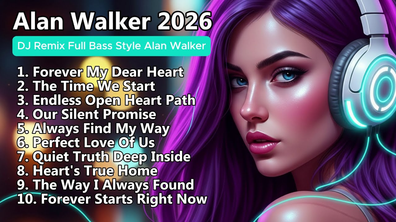 DJ Remix Full Bass Alan Walker Style 2026 ❤️ | Best Love Songs Playlist | EDM Remix