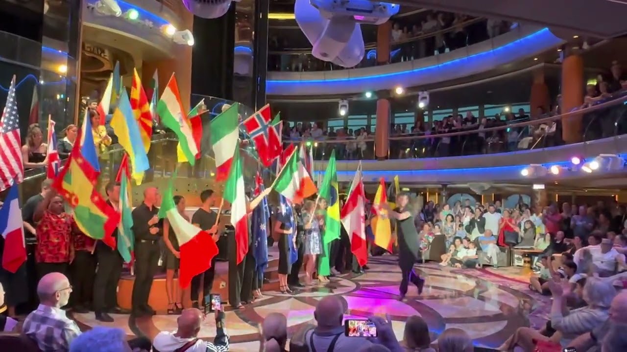 Parade of Nations: Onboard Rhapsody of the Seas: Greece 06-2023: Royal Caribbean