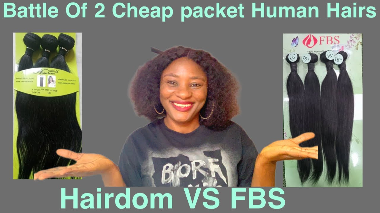 Битва двух дешевых упаковок натуральных волос Hairdom и FBS | Что лучше/дешевле/гуще/шелковистее