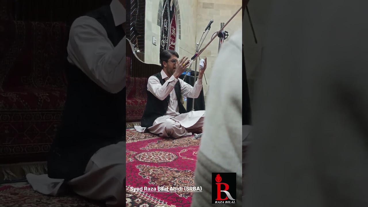Syed Raza Bilal Abidi at Imam Bargah Baltistania I-10 Islamabad 