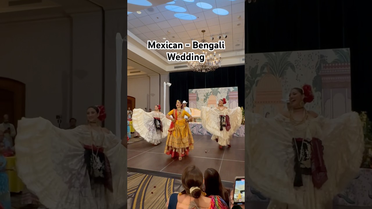 Mexican-Bengali Wedding Vibes #indianwedding #mexican #fusion #weddings #dancing