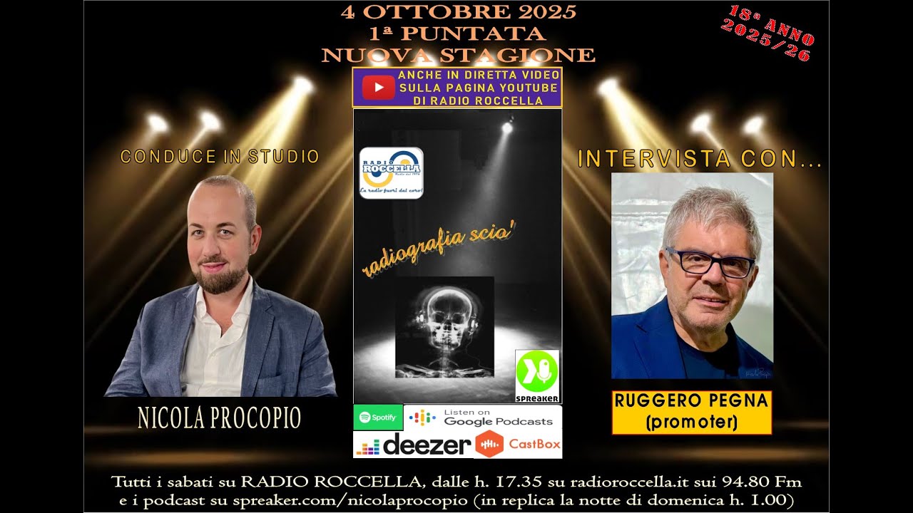 LIVE - RADIOGRAFIA SCIO' 04/10/2025 - 1a con RUGGERO PEGNA!