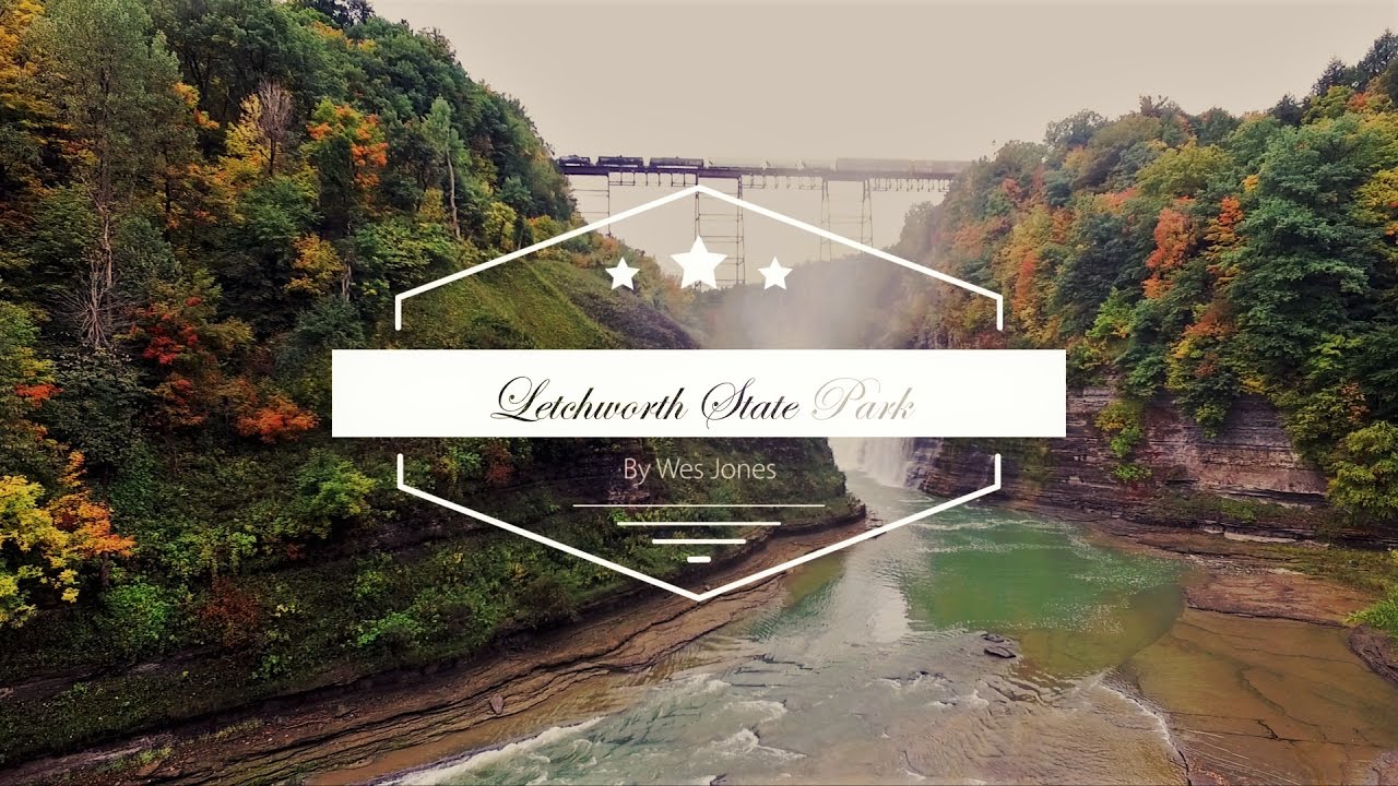 4K Drone Over Letchworth State Park