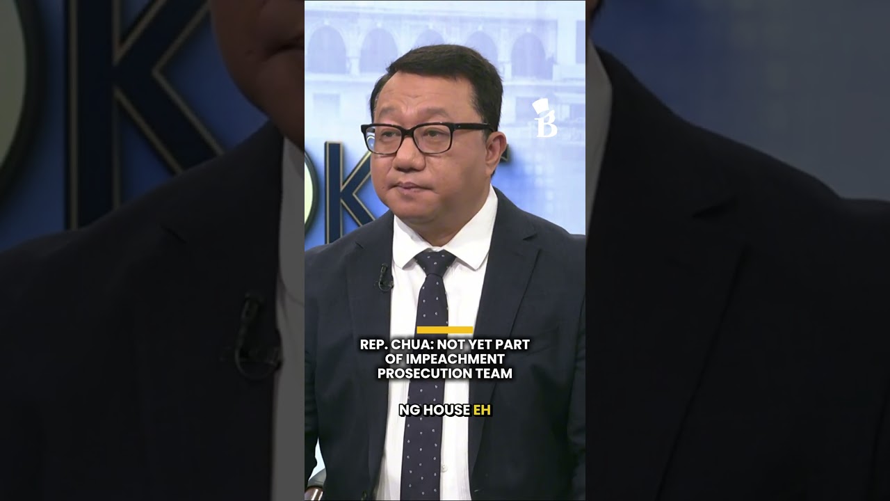 Rep. Chua: Not yet part of impeachment prosecution team