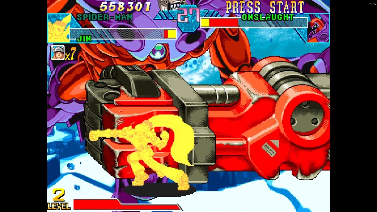 JIN & SPIDER-MAN — Fire and Webs Collide! | Marvel vs Capcom: Clash of Super Heroes Retro Tag Team