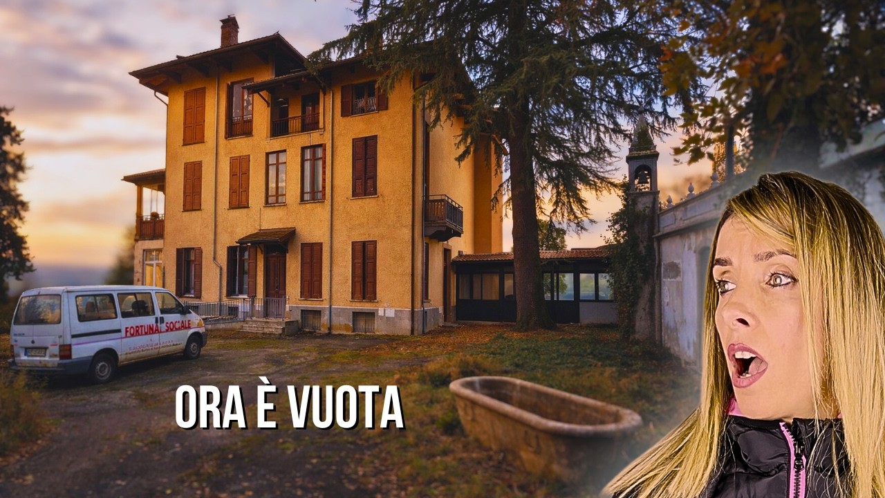 CASA DI RIPOSO ABBANDONATA SU UNA COLLINA | TUTTE LE STANZE SONO ANCORA LI'