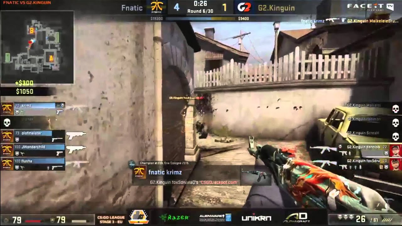 KRIMZ Quality ACE With AK - Fnatic vs G2.Kinguin 16.09.15