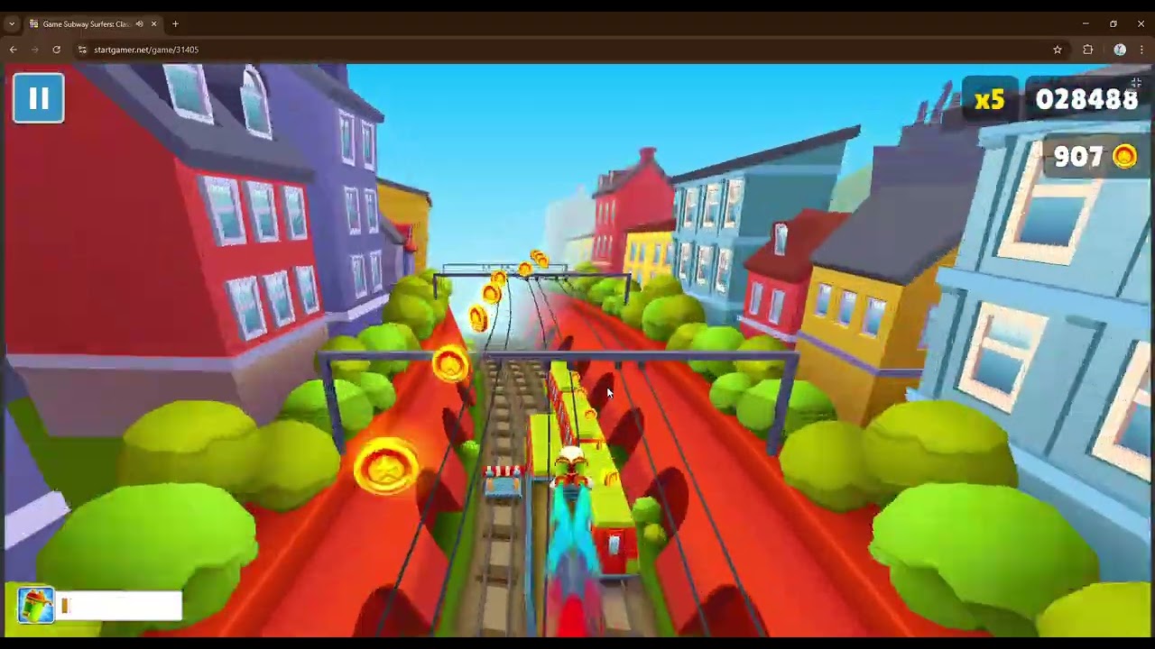 Playing Subway Surfers!