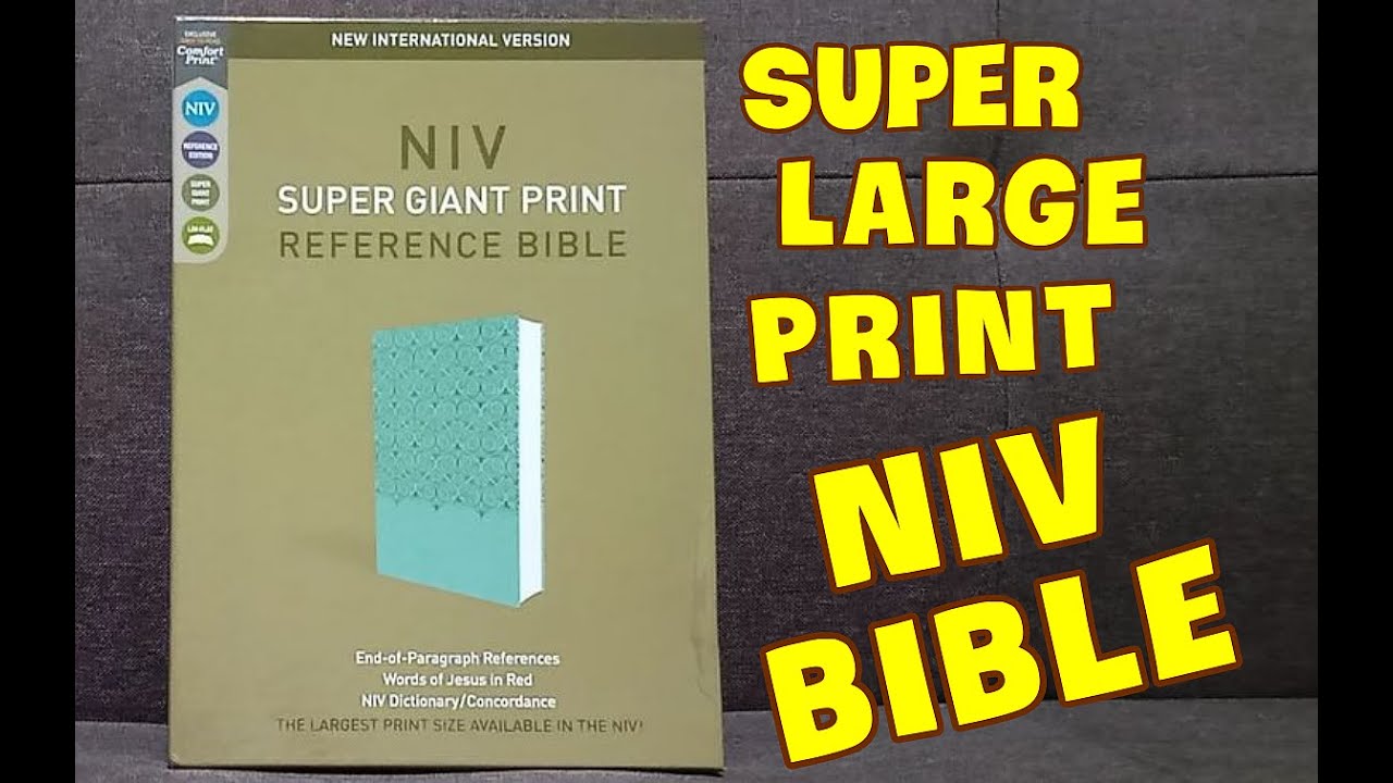 NIV Bible Super Giant Print