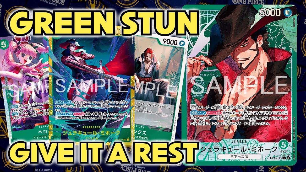 УСПОКОЙТЕСЬ УЖЕ! - OP14 Список карт и тестирование колоды Green Dracule Mihawk