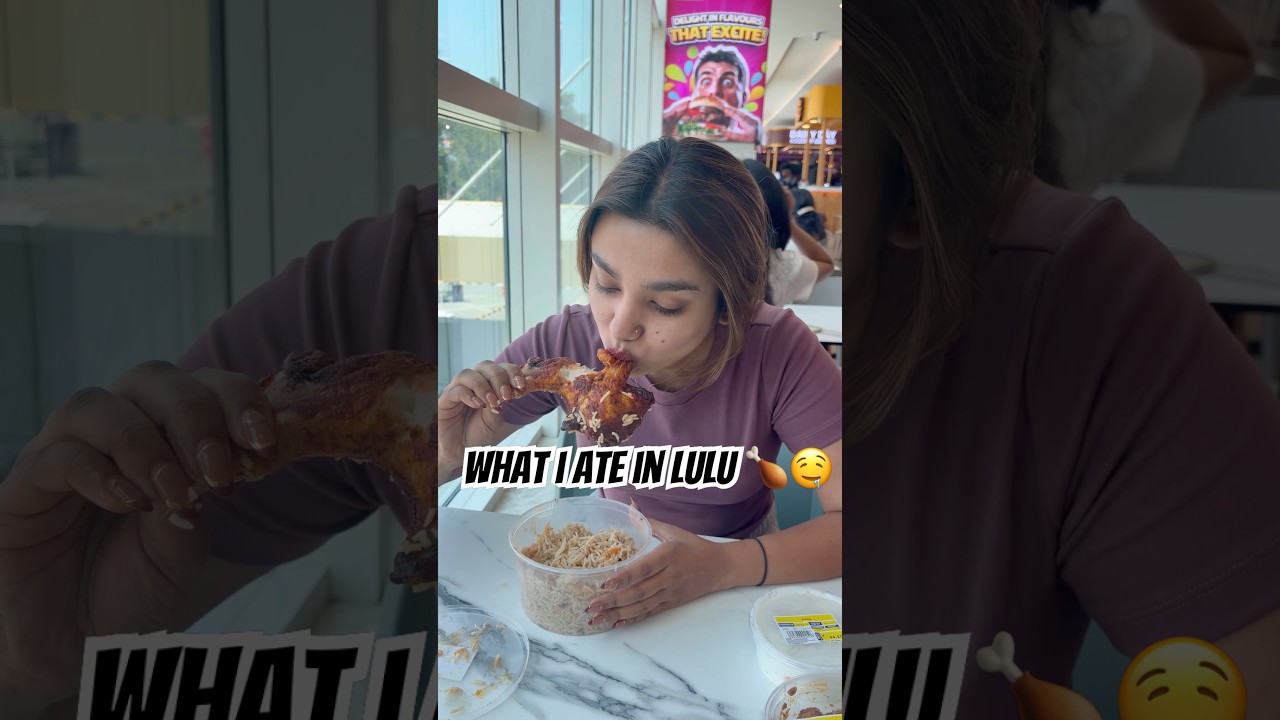 What i ate ate LULU📍🤤🍗#malayalam #whatieatinaday #chickenbiryani #lulumall #trending #food