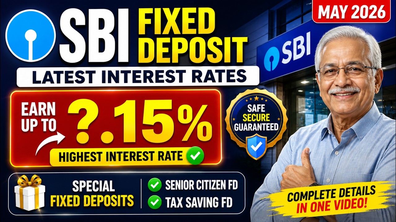 SBI Fixed Deposit Interest Rates May 2026 | General, Senior & Super Senior Citizen FD Rates