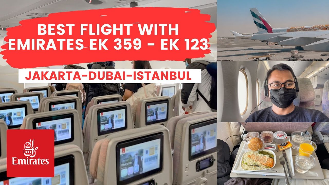 Emirates Boeing 777-300ER Flight From Jakarta - Dubai - Istanbul | Emirates Ek359 EK 123 #dailyvlog