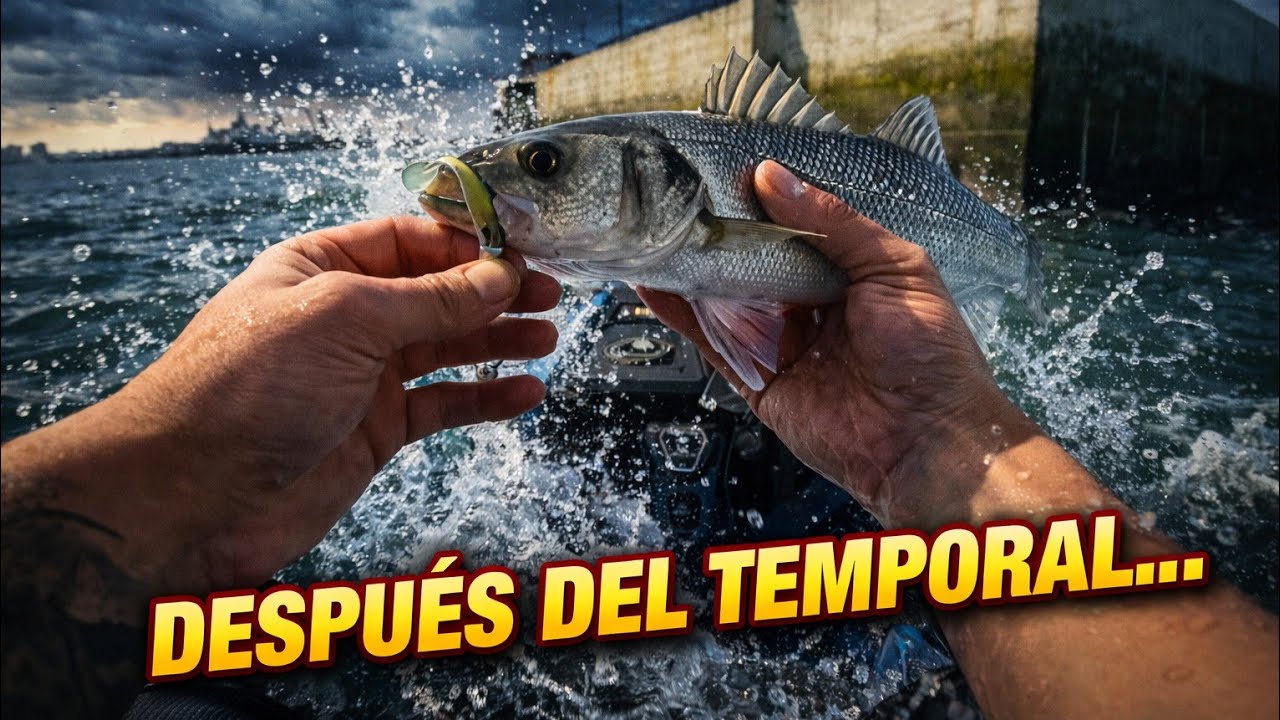 🎣🟡Pesca en Kayak tras el TEMPORAL🟡🐟