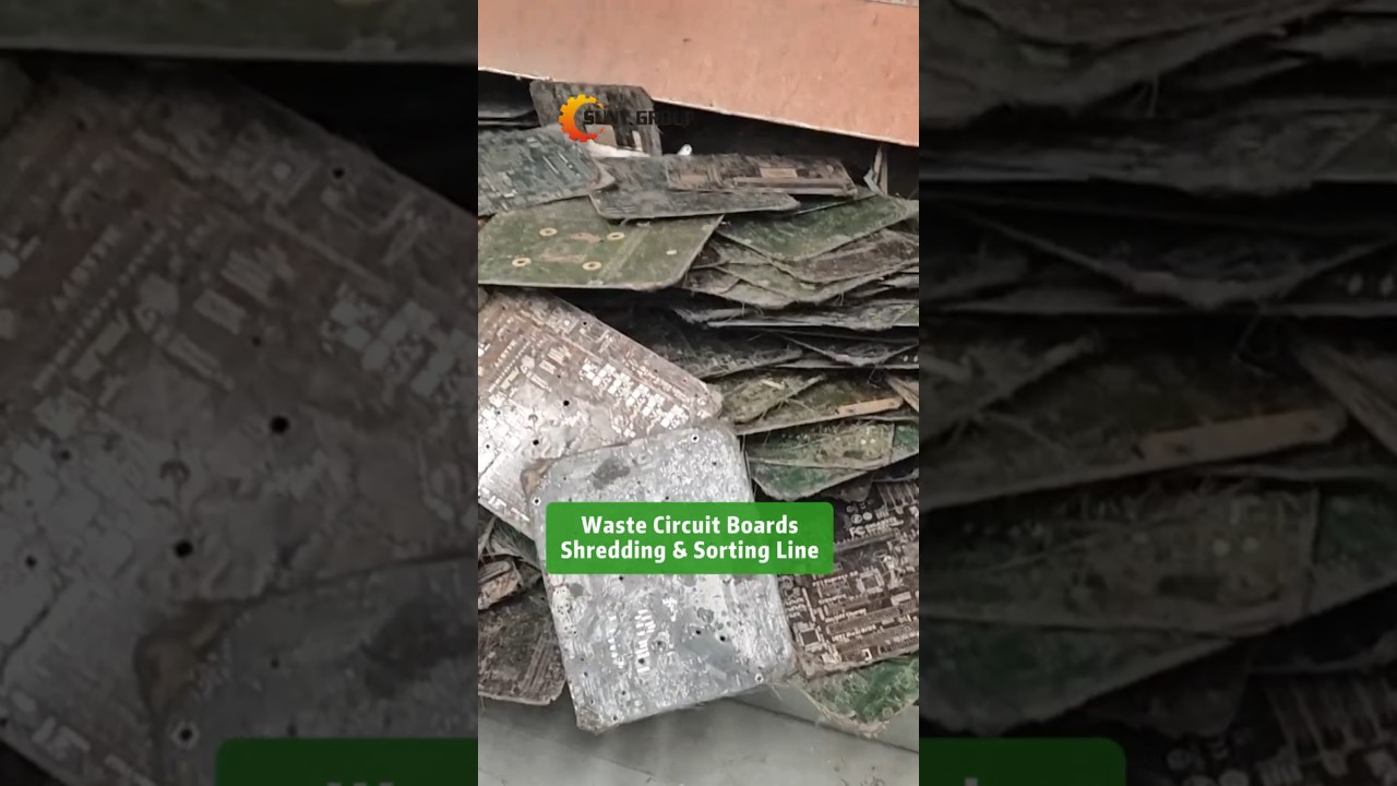 Waste Circuit Boards Shredding & Sorting Line