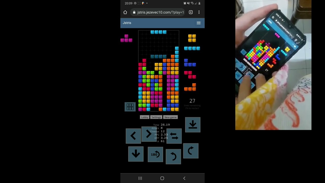 Jstris Mobile Handcam