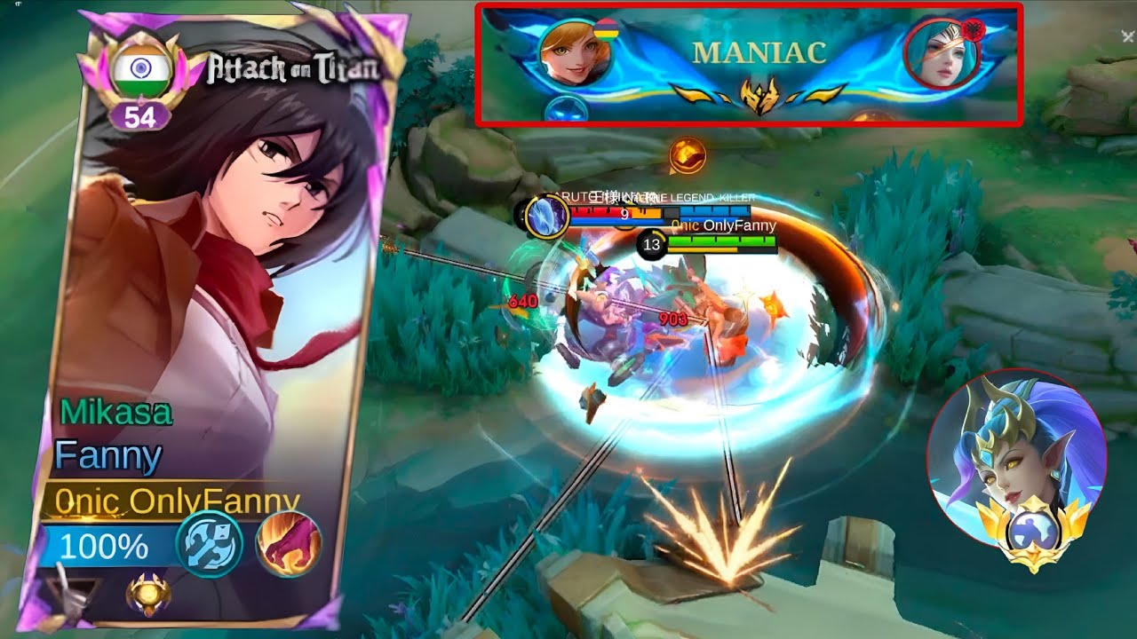 THE UNSTOPPABLE MIKASA! ⚔️ Almost Savage Gameplay | Mantap Sekali Solo Carry Gameplay #mobilelegends