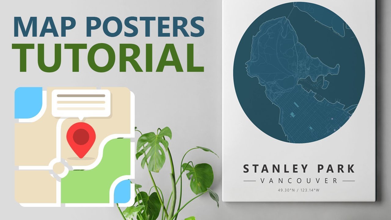 Minimalist Map Poster Tutorial