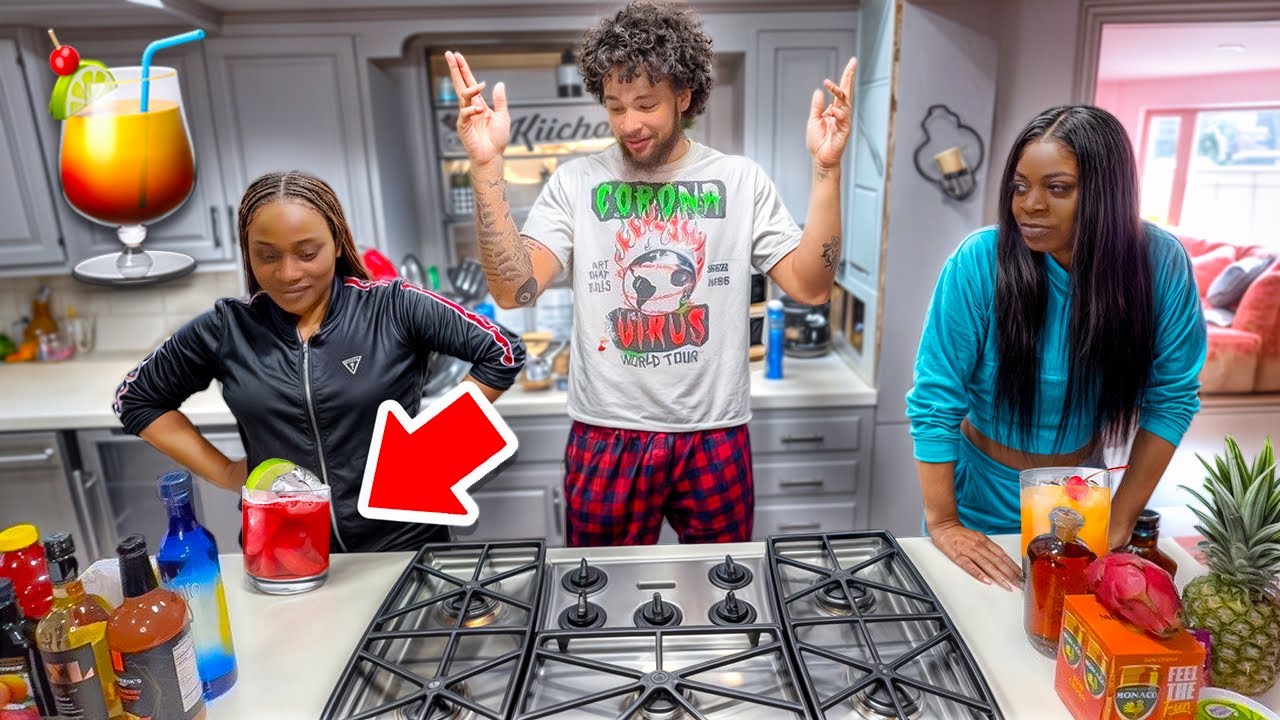 WHO CAN MAKE THE BEST DRINK IN 30 MINUTES (EXTREMELY HILARIOUS🤣)